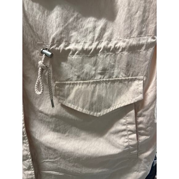 Levi’s Cream Zip Military Anorak Jacket XXL NWT Hooded Oversized Fit - Picture 6 of 9